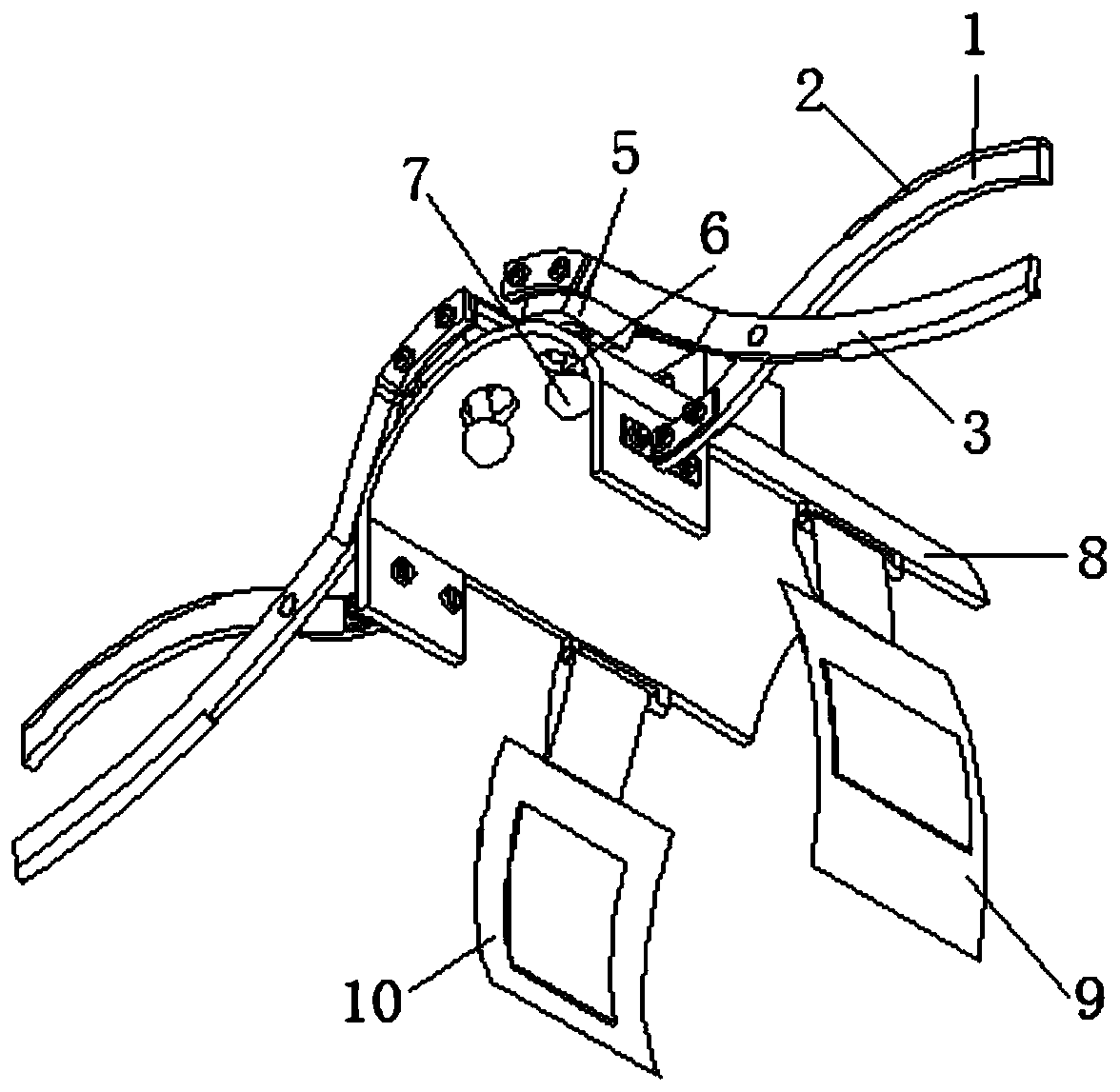 Manual knee massage device