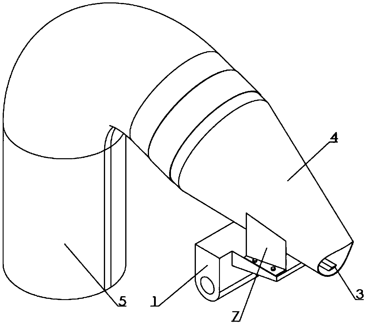 Pipeline external discharge type iron filings recovery device