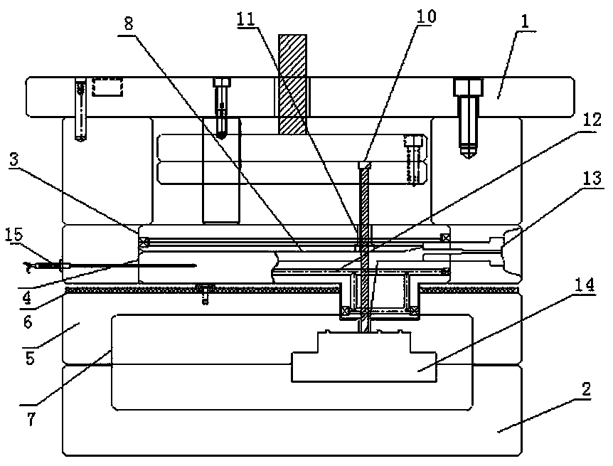 Cold-runner mould for thermosetting plastic