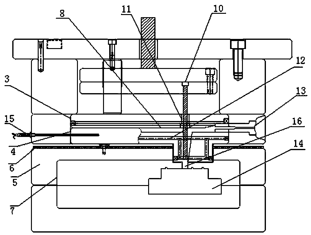 Cold-runner mould for thermosetting plastic