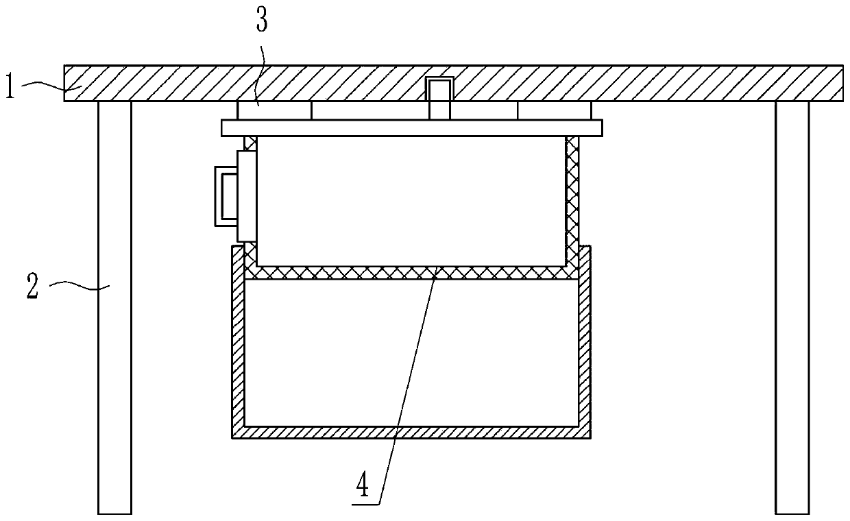 Dining table with cooling function for catering