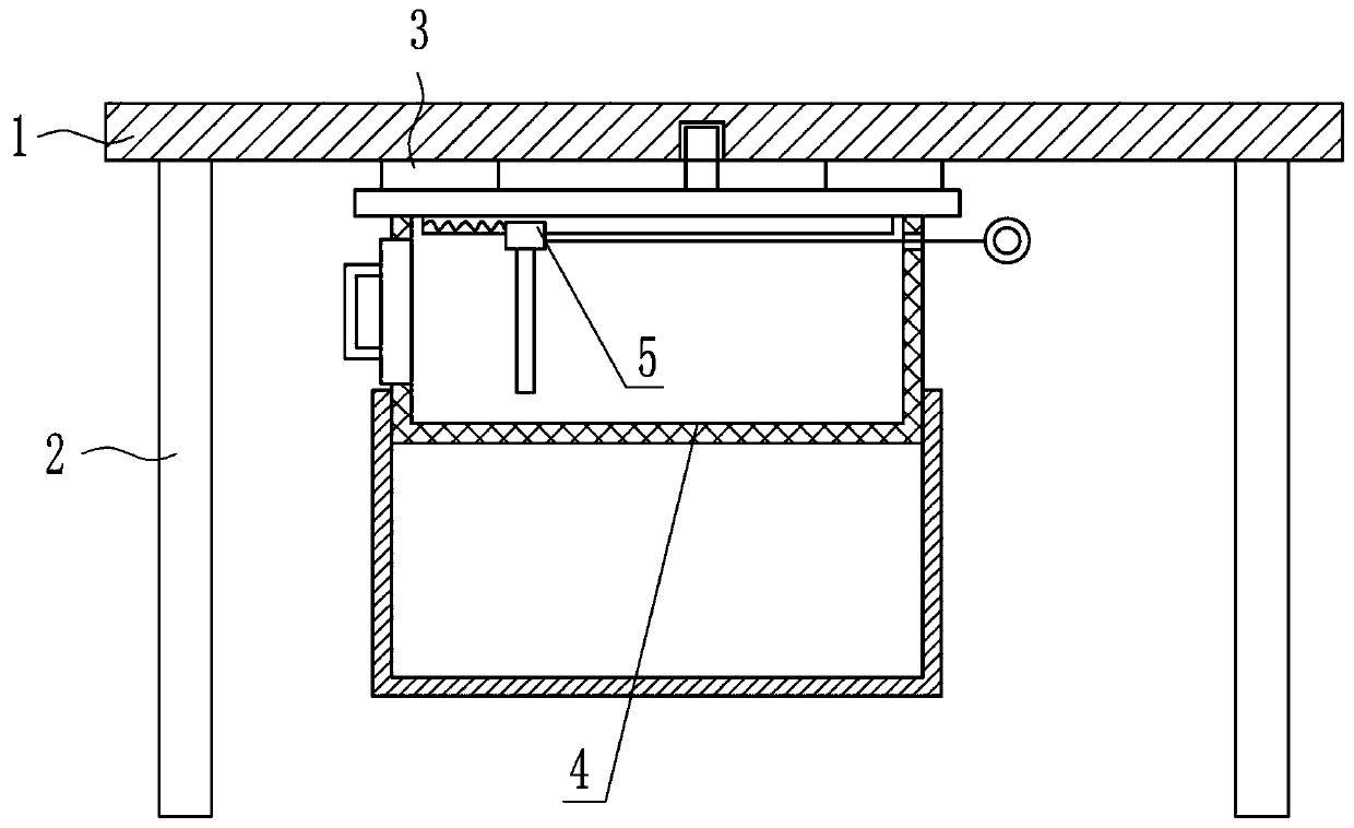 Dining table with cooling function for catering