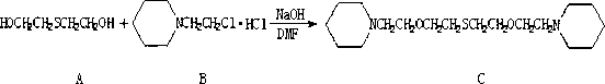 Preparation method of 1,11-di(1-bispiperdine)-3,9-dioxo-6-thia-hendecane