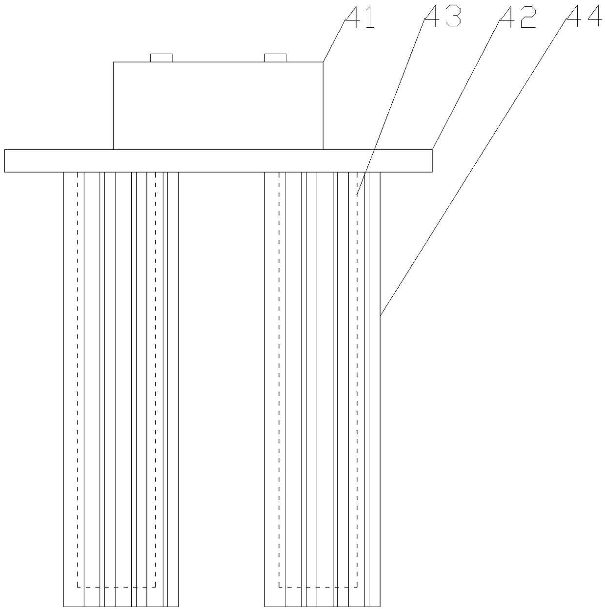 Processing cooling device of numerical control center