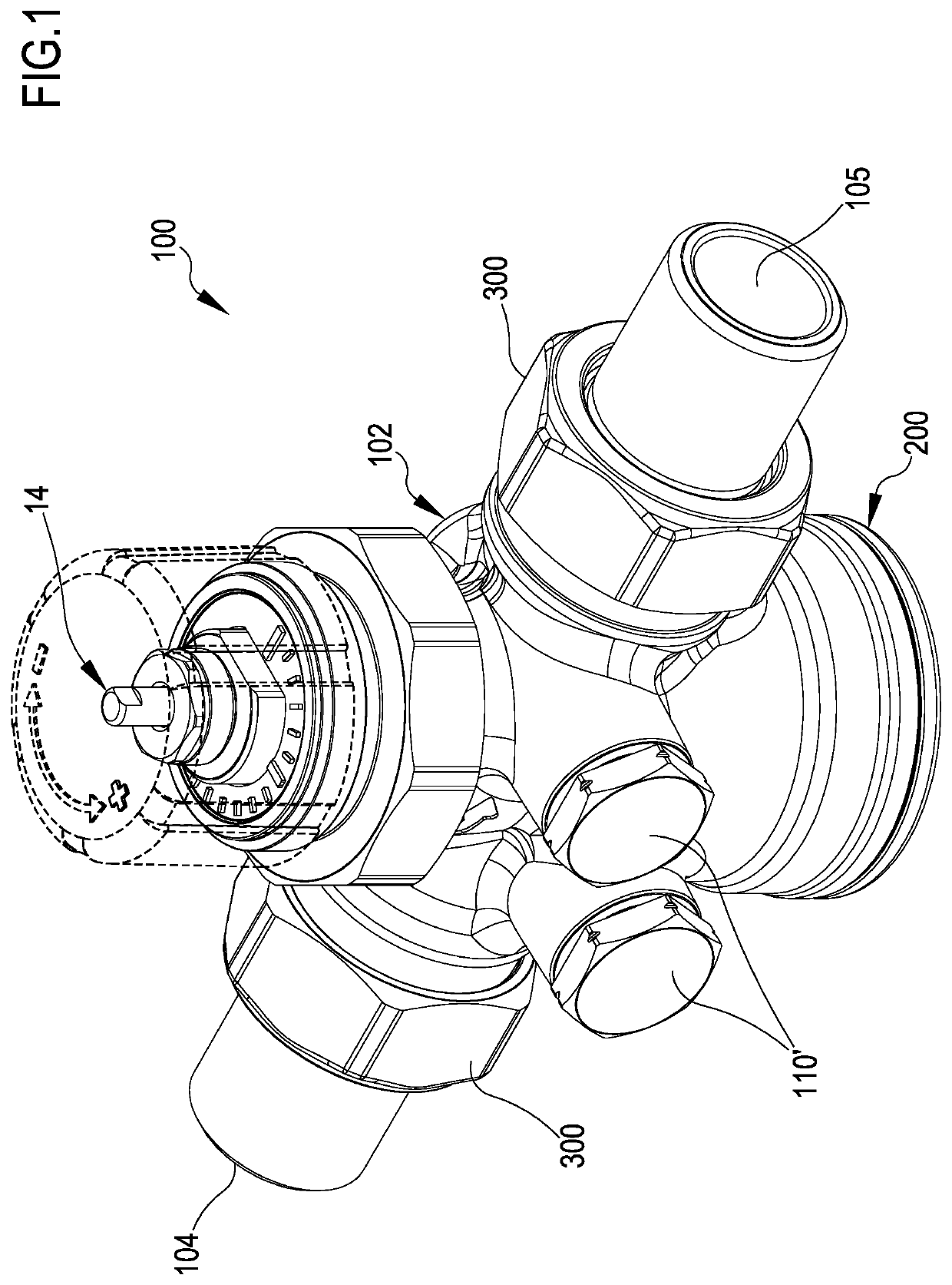 Cartridge flow rate adjusting assembly with compensating chamber and hydraulic valve comprising the cartridge flow rate adjusting assembly