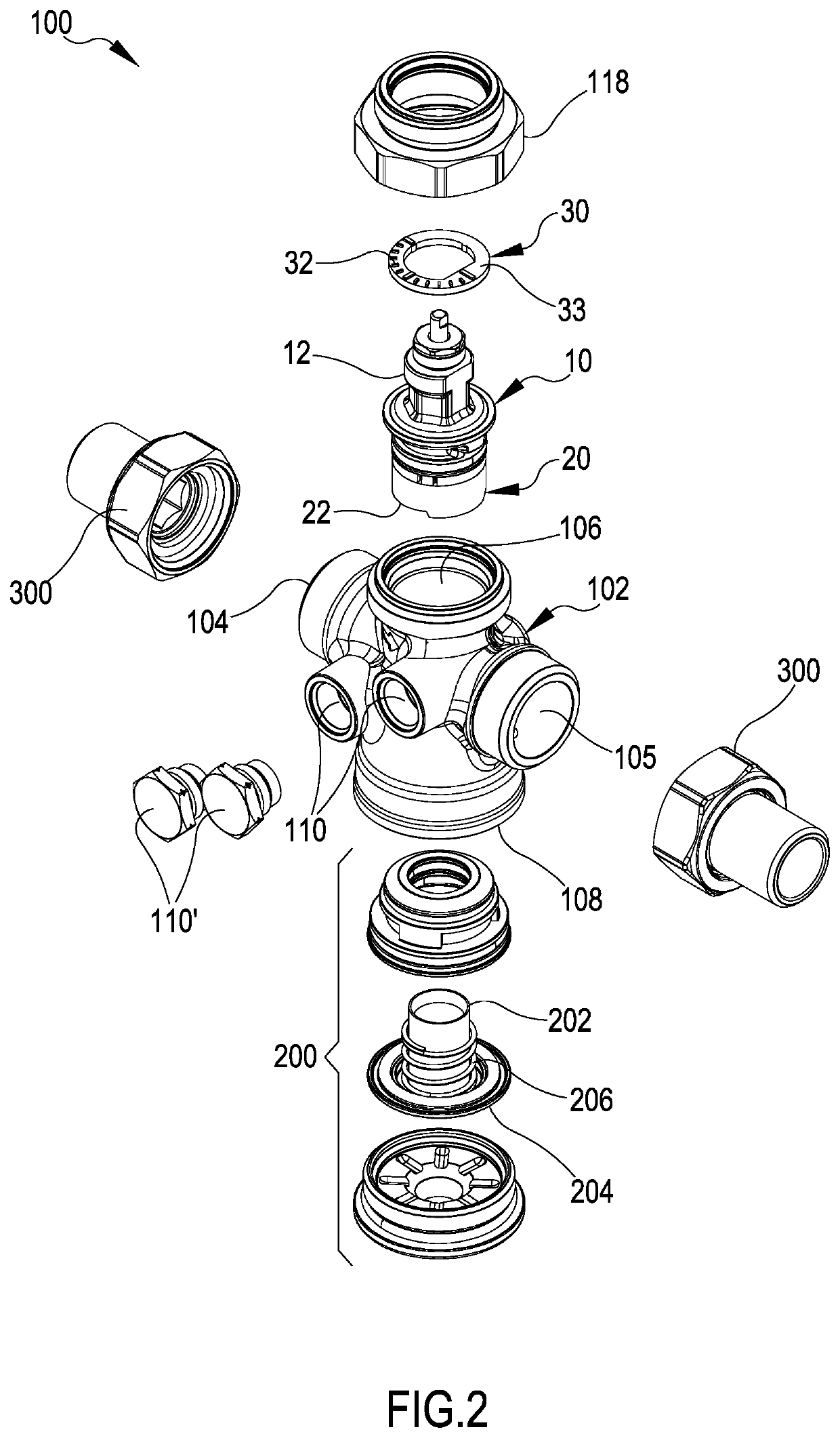 Cartridge flow rate adjusting assembly with compensating chamber and hydraulic valve comprising the cartridge flow rate adjusting assembly