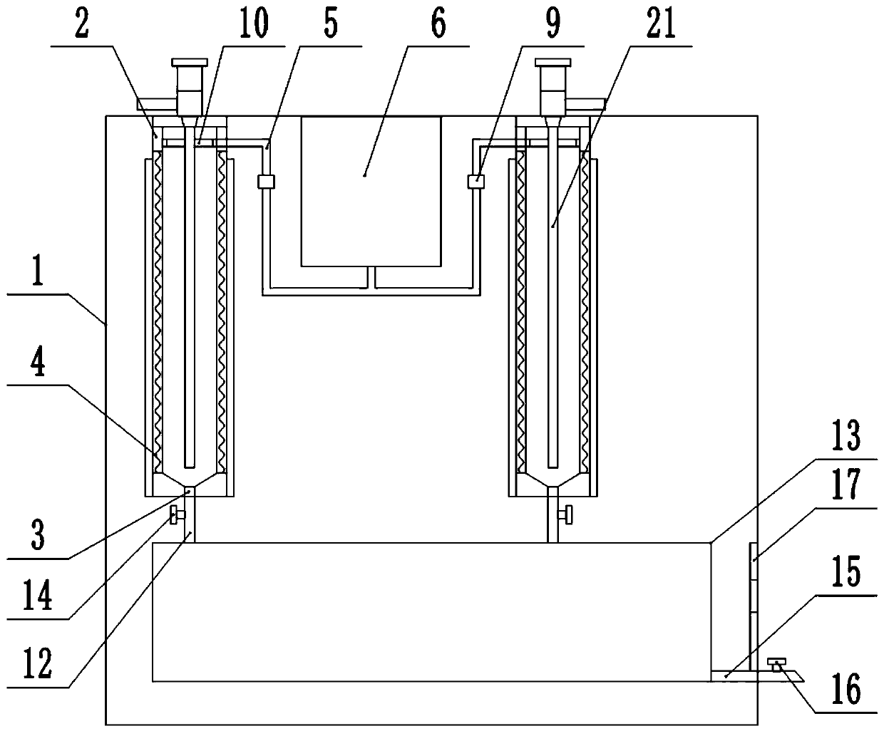 Soaking and disinfection device for rigid endoscope