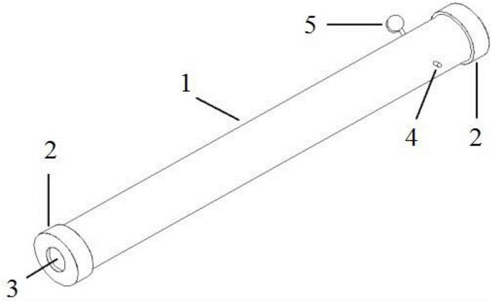 Rigid wall air-supported axis compression rod piece