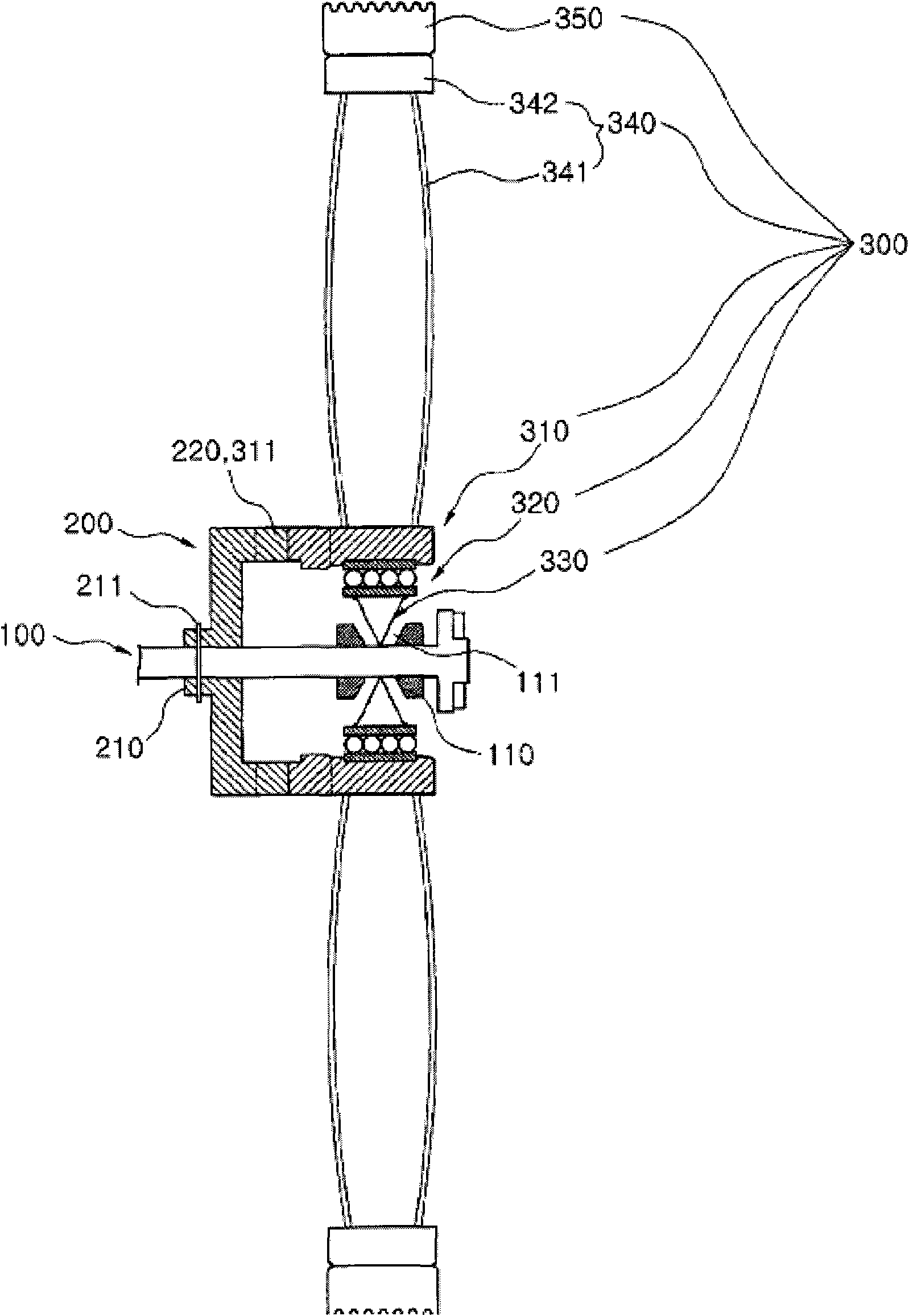 A tiltable tricycle wheel