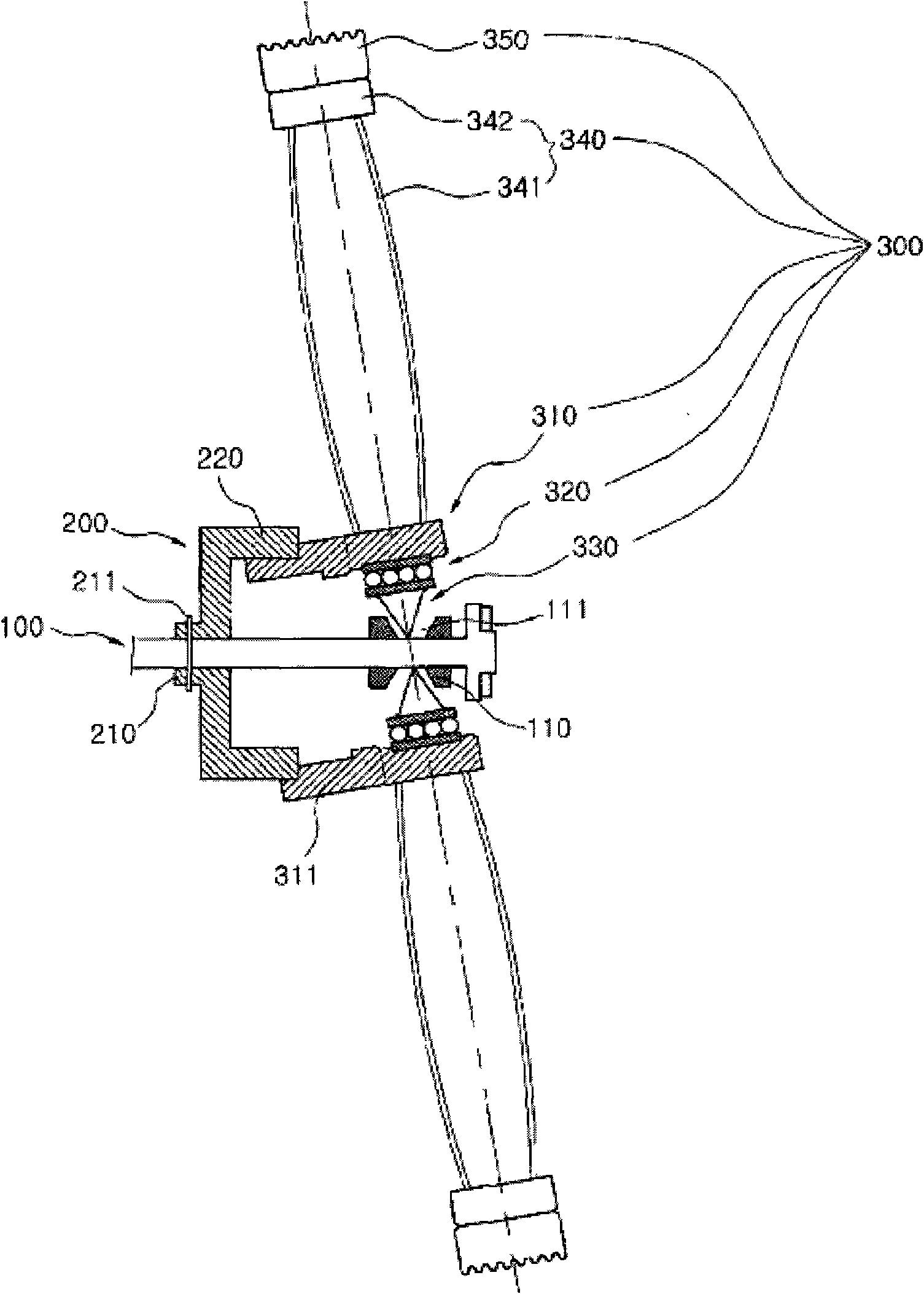 A tiltable tricycle wheel