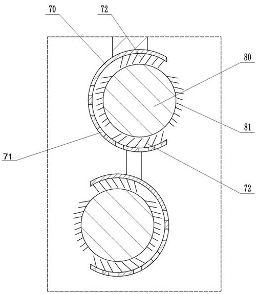 Filter press filter screen flushing device