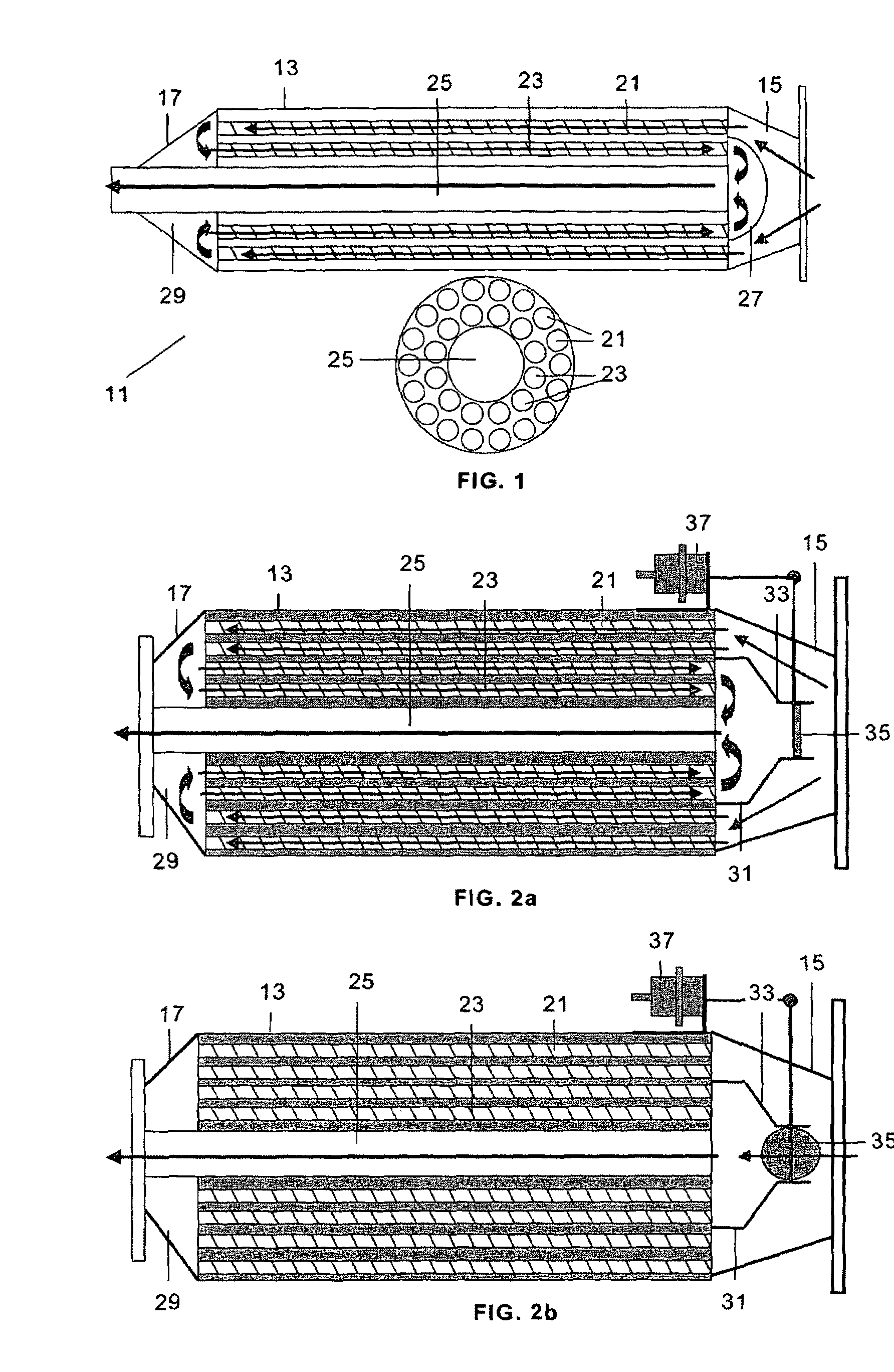 Three-pass heat exchanger for an EGR system