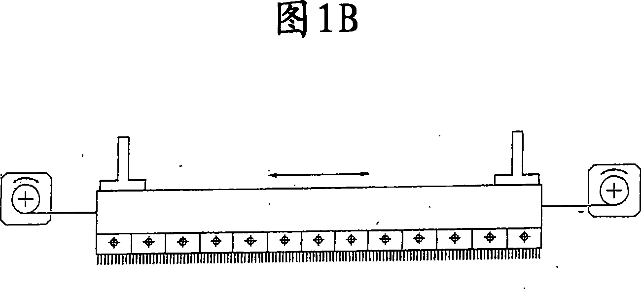 Flat knitting machine guide bar controlling device