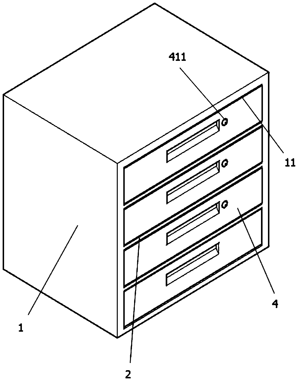 Environment-friendly type reduced-pressure fresh-keeping storage device