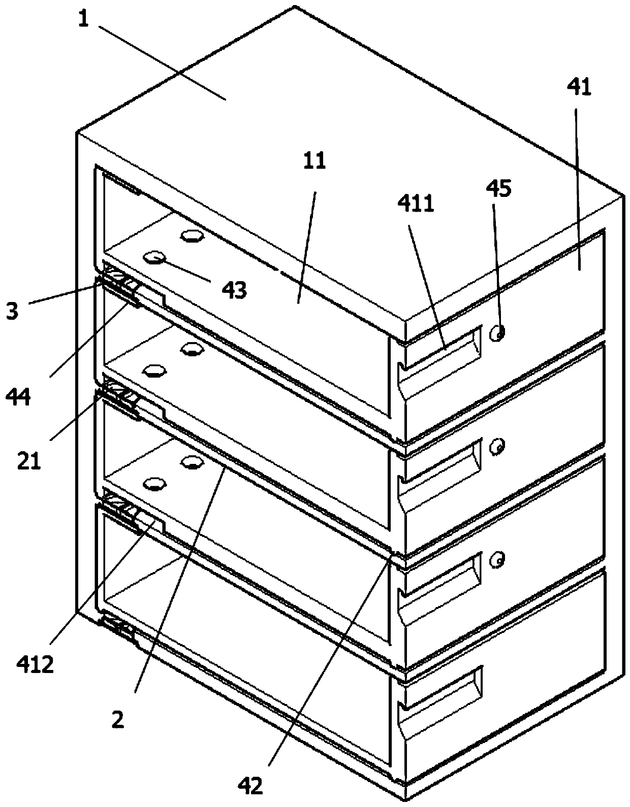 Environment-friendly type reduced-pressure fresh-keeping storage device