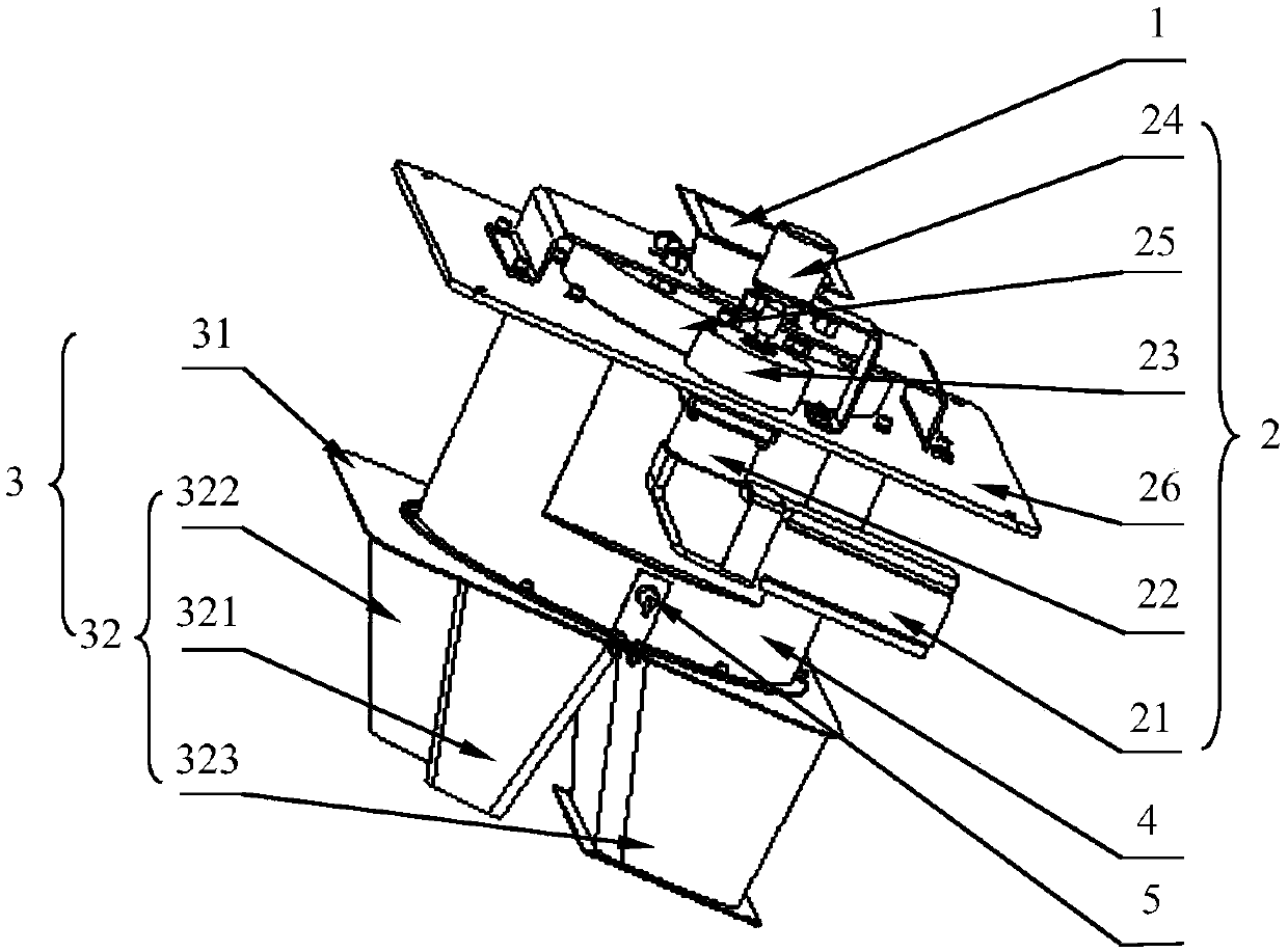 Rotary chute type division device and coal sample preparation device