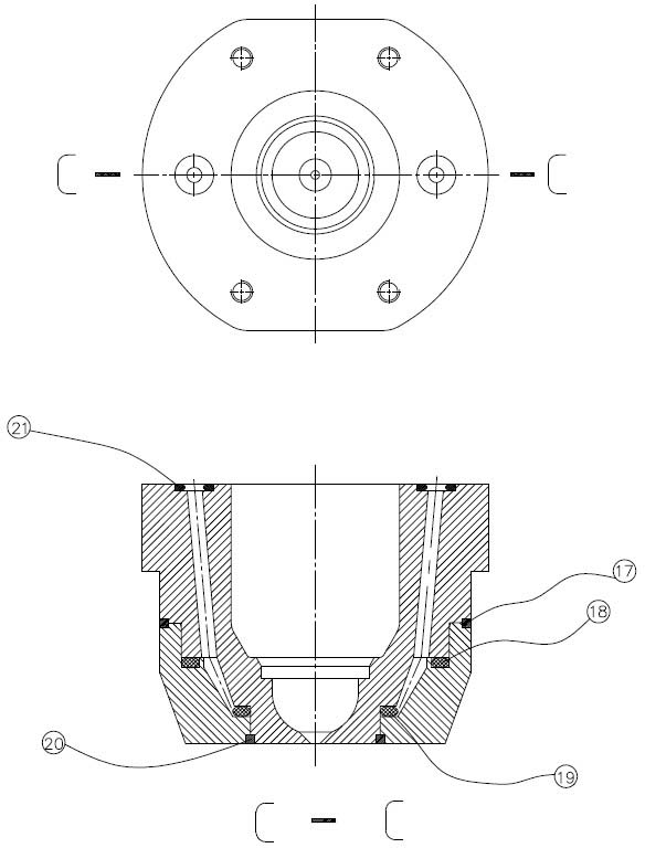 Cooling water ring device for injection mold