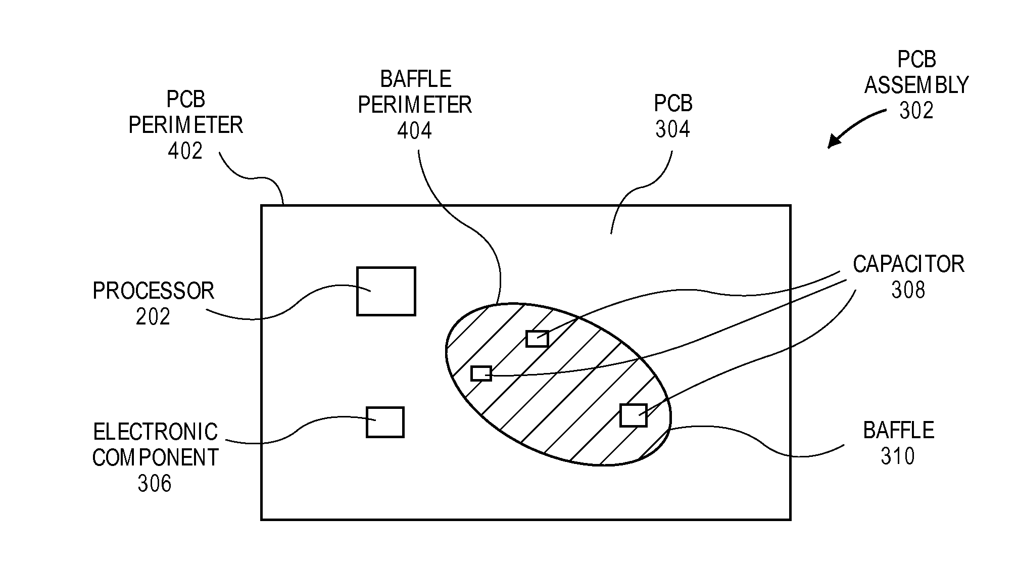 Printed circuit board assembly having a damping layer