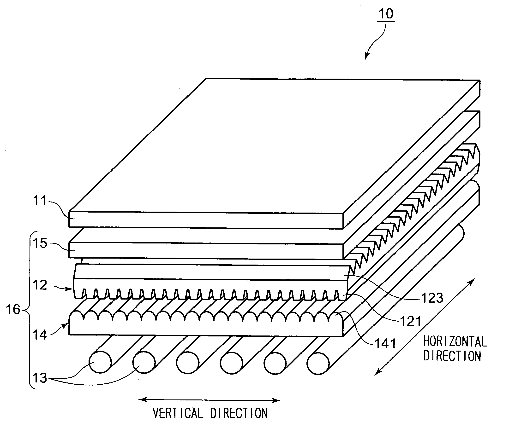 Diffusing sheet, surface light source unit, and transmission type display