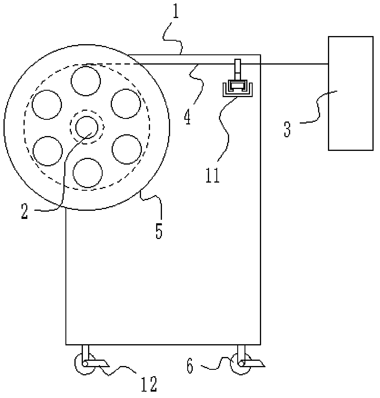 Leftover material wrapuping device capable of realizing parallel winding