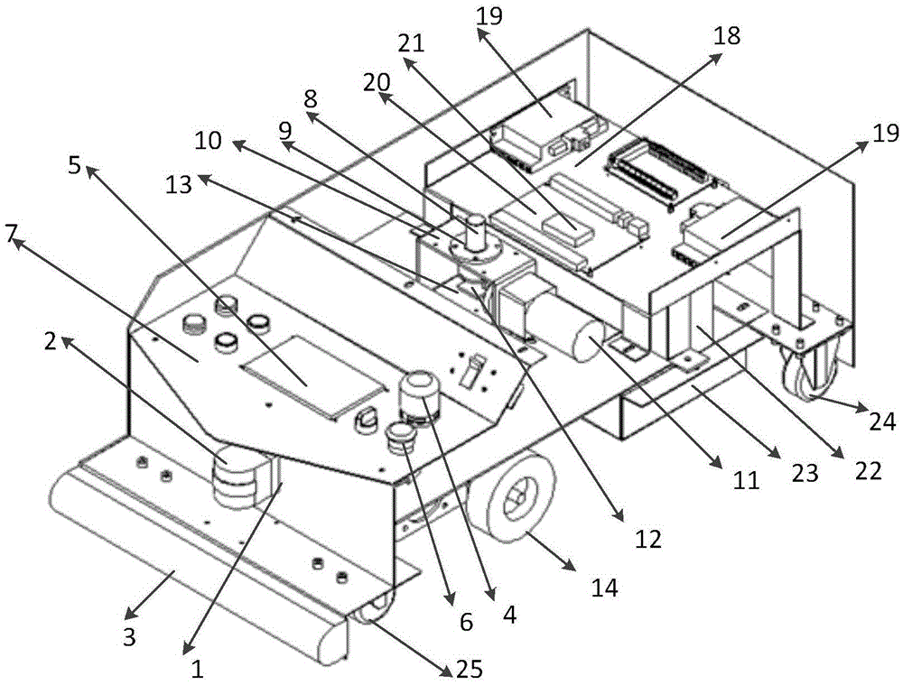 Insert AGV (Automatic Guided Vehicle) navigation vehicle and control method thereof