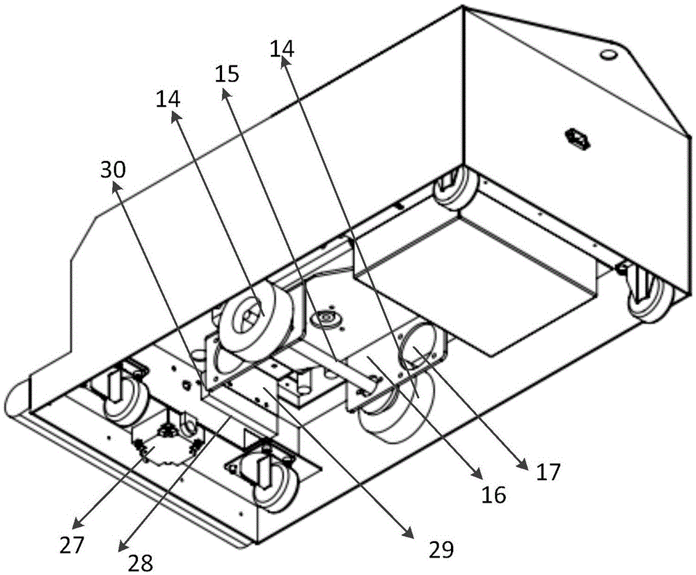 Insert AGV (Automatic Guided Vehicle) navigation vehicle and control method thereof