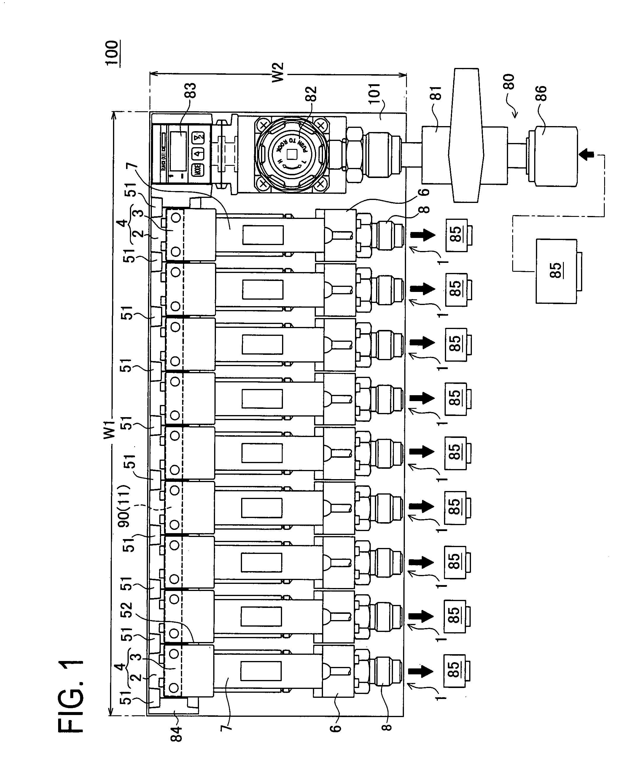 Purge gas unit and purge gas supply integrated unit