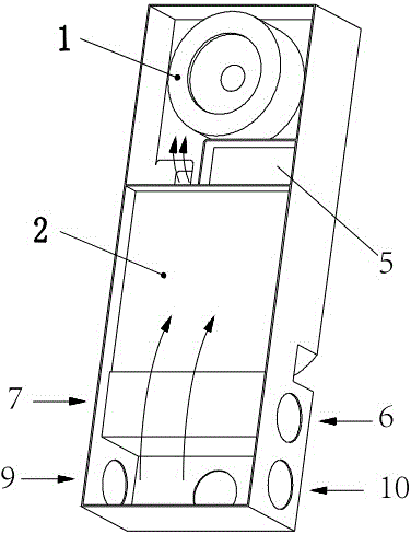 Double-draught-fan type fresh air purifying machine