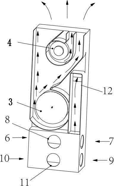 Double-draught-fan type fresh air purifying machine