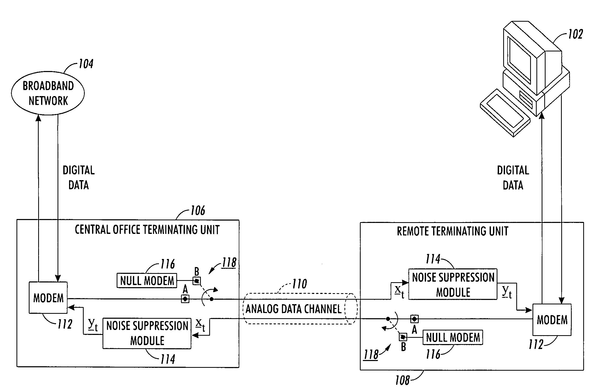 Method and apparatus for reducing impulse noise in a signal processing system