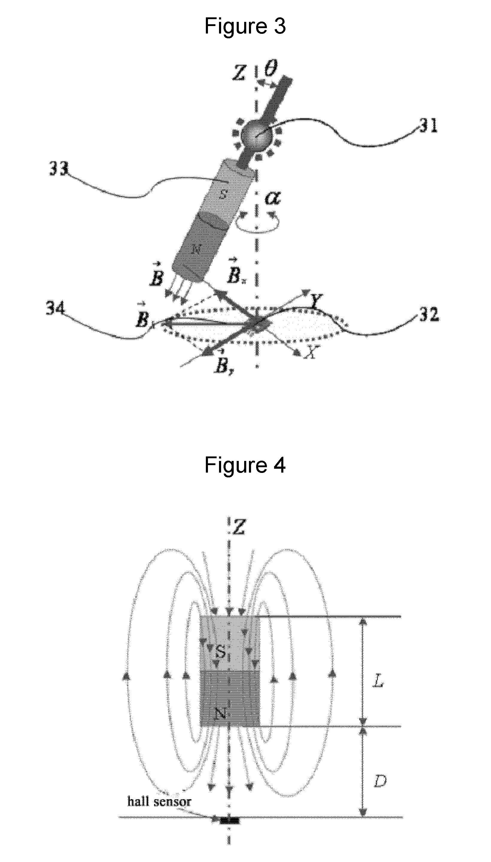 Contactless electron joystick of universal joint  structure using single hall sensor