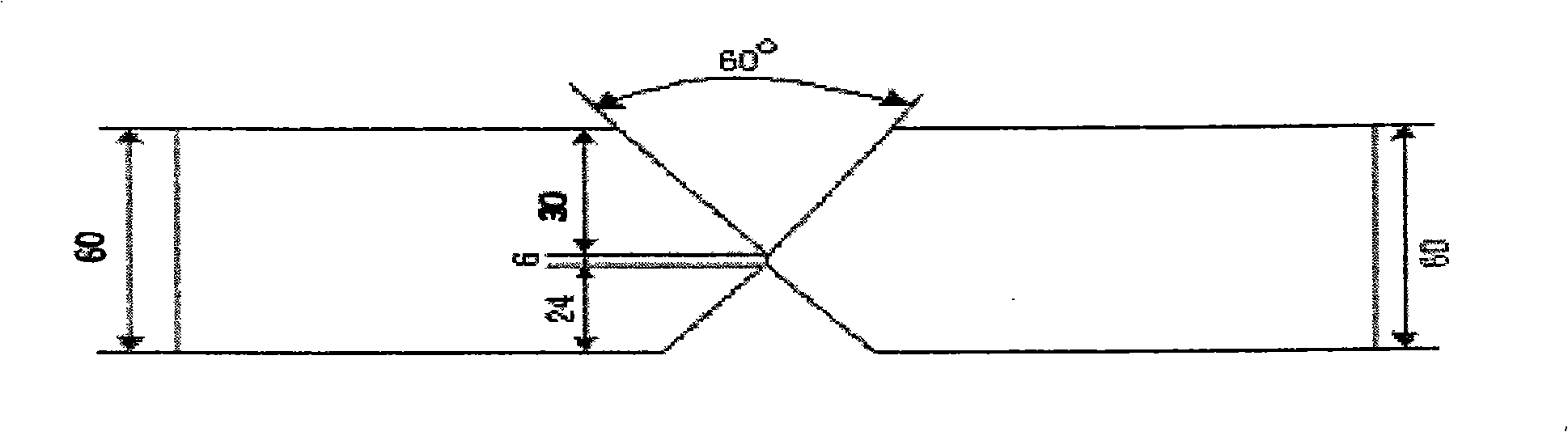 Submerged arc welding method of bridge steel of different intensity scale