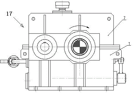 Special driving compound gear box of cold-rolling stainless steel sheet recoiling machine set