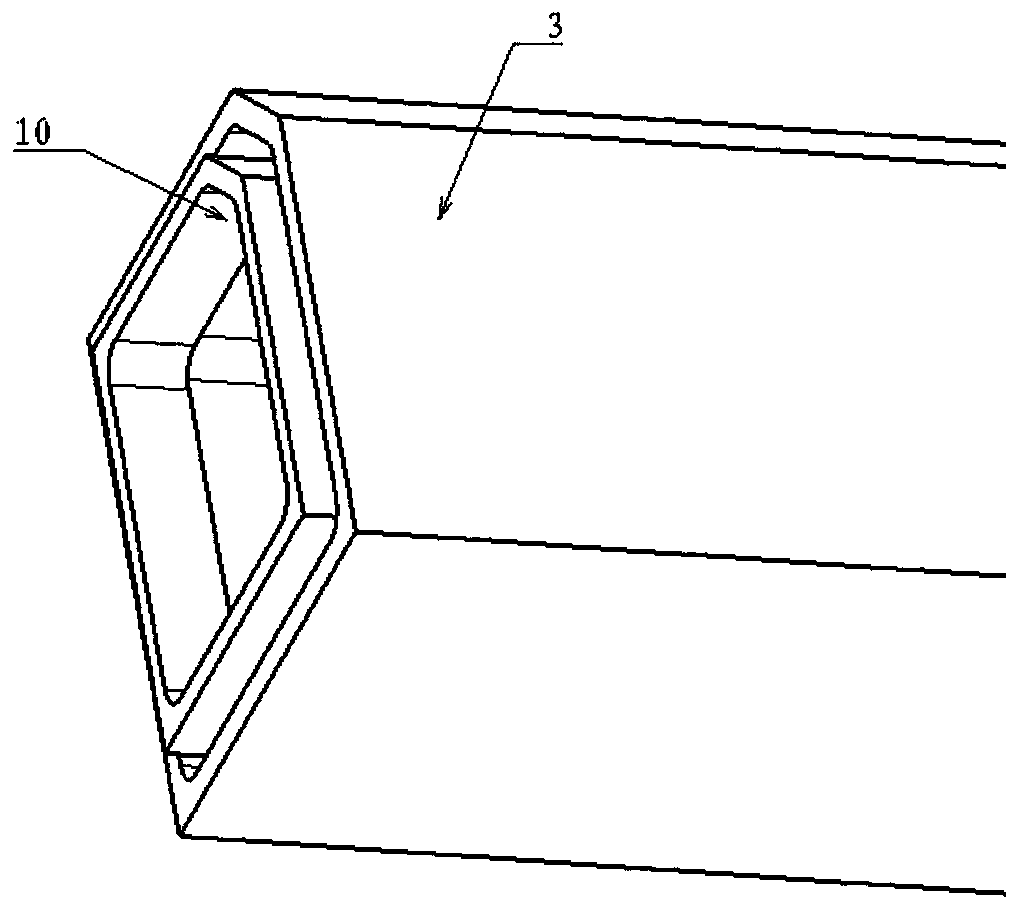 Novel aluminum alloy profile tailor-welded side wall structure and assembly welding process thereof