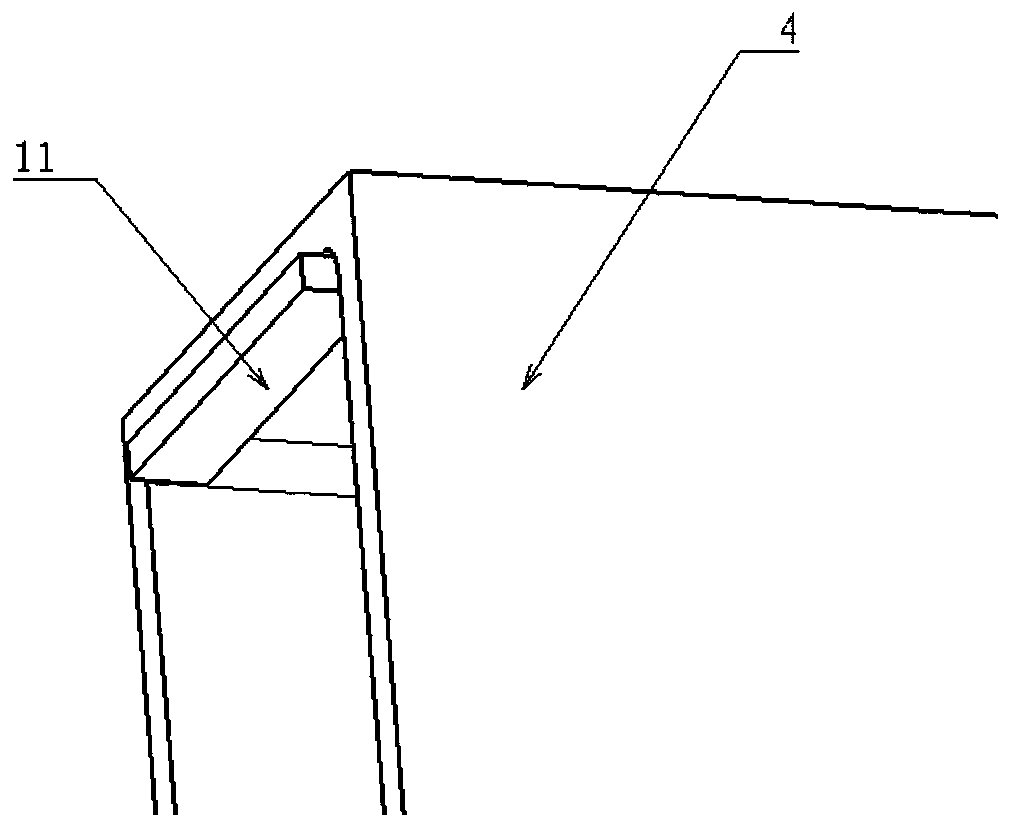 Novel aluminum alloy profile tailor-welded side wall structure and assembly welding process thereof