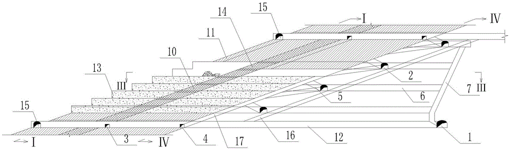 Filling mining method for continuous backstoping of gently inclined parallel medium thick ore body group