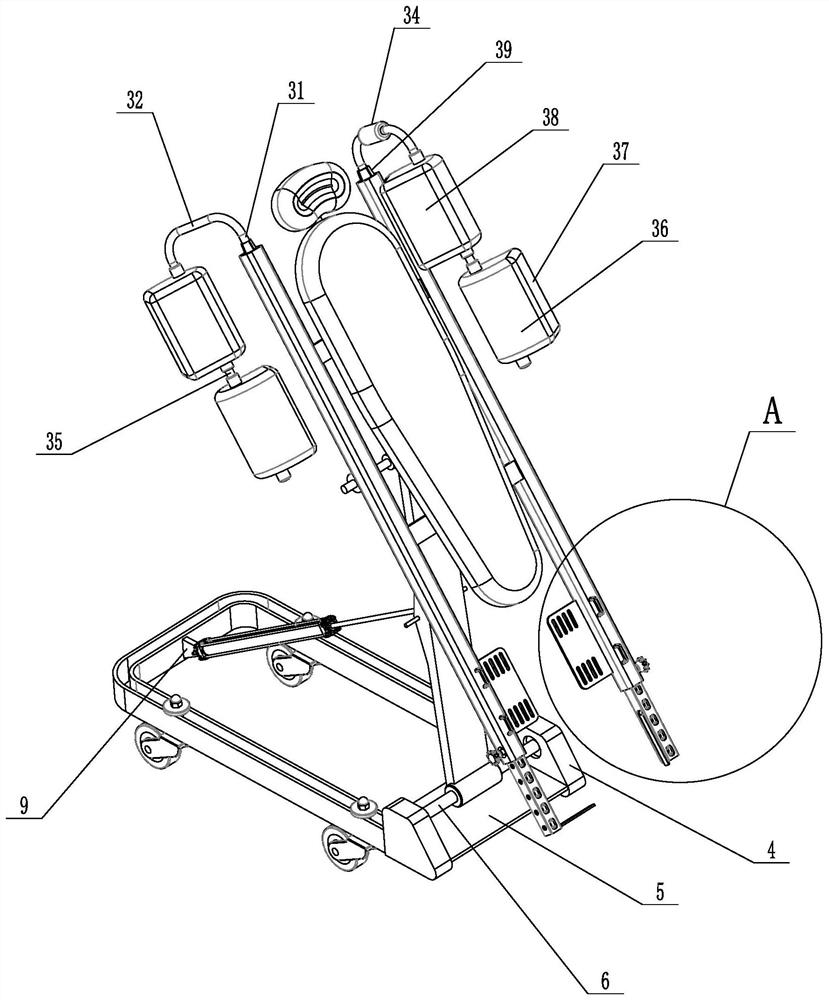 Fixing and transferring device for patient with lower limb trauma