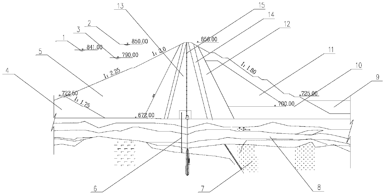 High-core-wall rock-fill dam deformation parameter inversion method