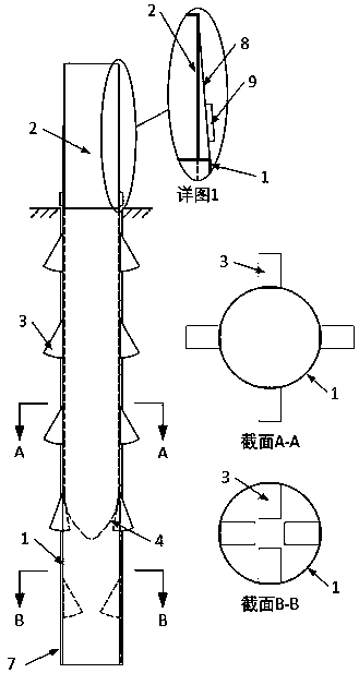 Rapidly-formed expansion steel pipe pile and construction method thereof