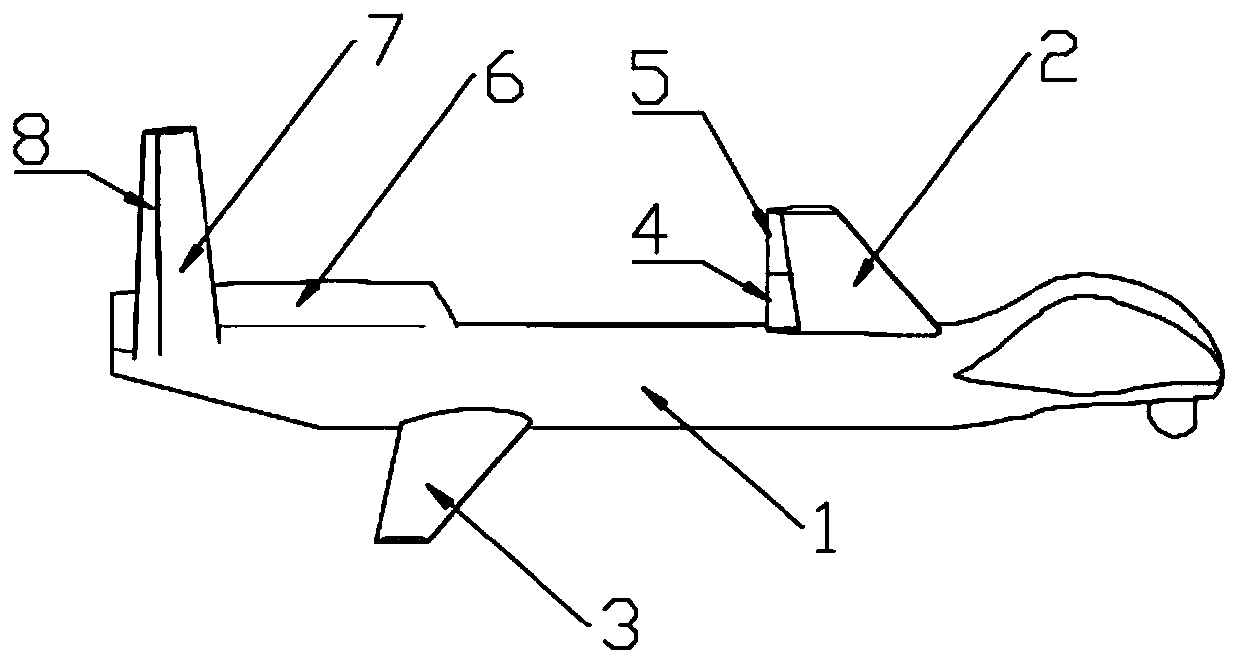 Aerodynamic layout of a high-altitude long-endurance tandem wing aircraft using dihedral difference