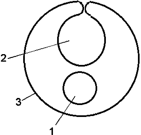 Expanding continuous-flow balloon catheter and preparation method thereof