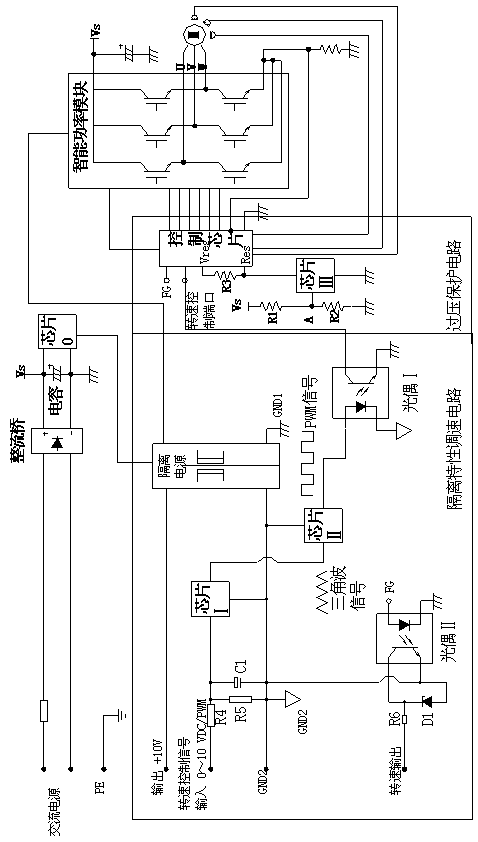 Driving circuit and driving method of external rotor electronic control type fan adjuster