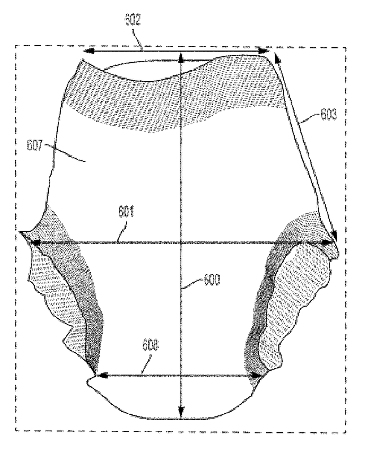 Length-to-waist silhouette(s) of absorbent article(s) comprising beamed elastics