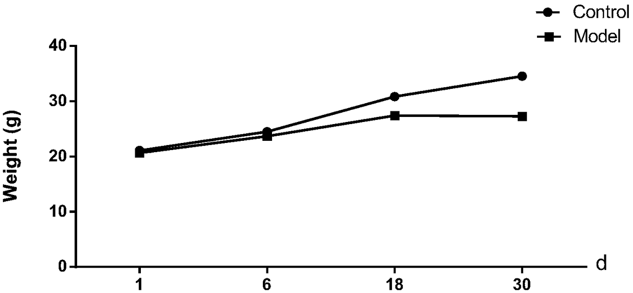 Method of establishing mouse model of functional dyspepsia