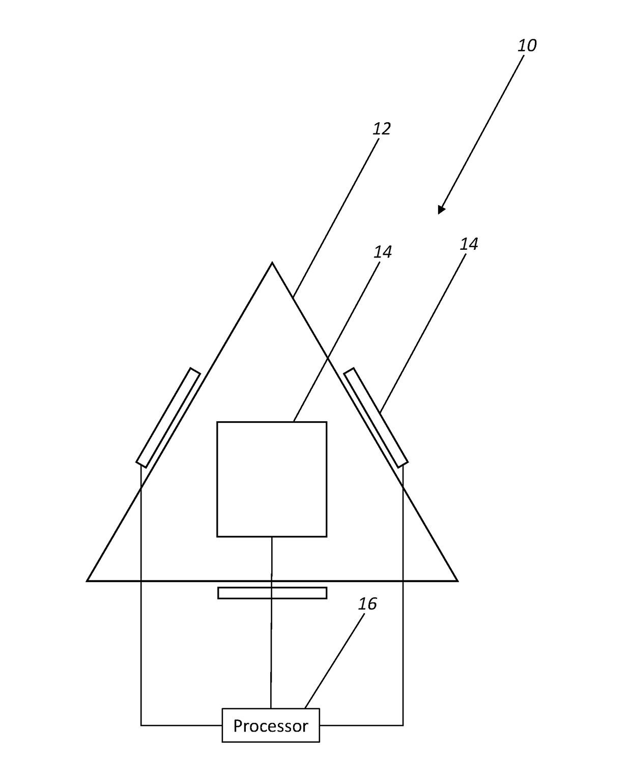 Device and method for locating a radiation emitting source via angular dependence using a single detection crystal