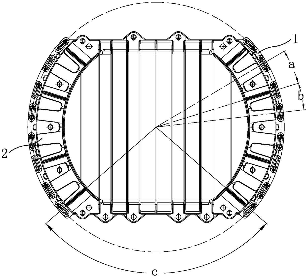 Eight-in eight-out optical cable splice box