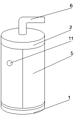 Cylindrical gas cylinder cabinet