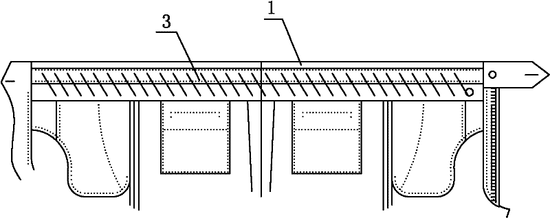 Processing method of western style pants with elastic waist