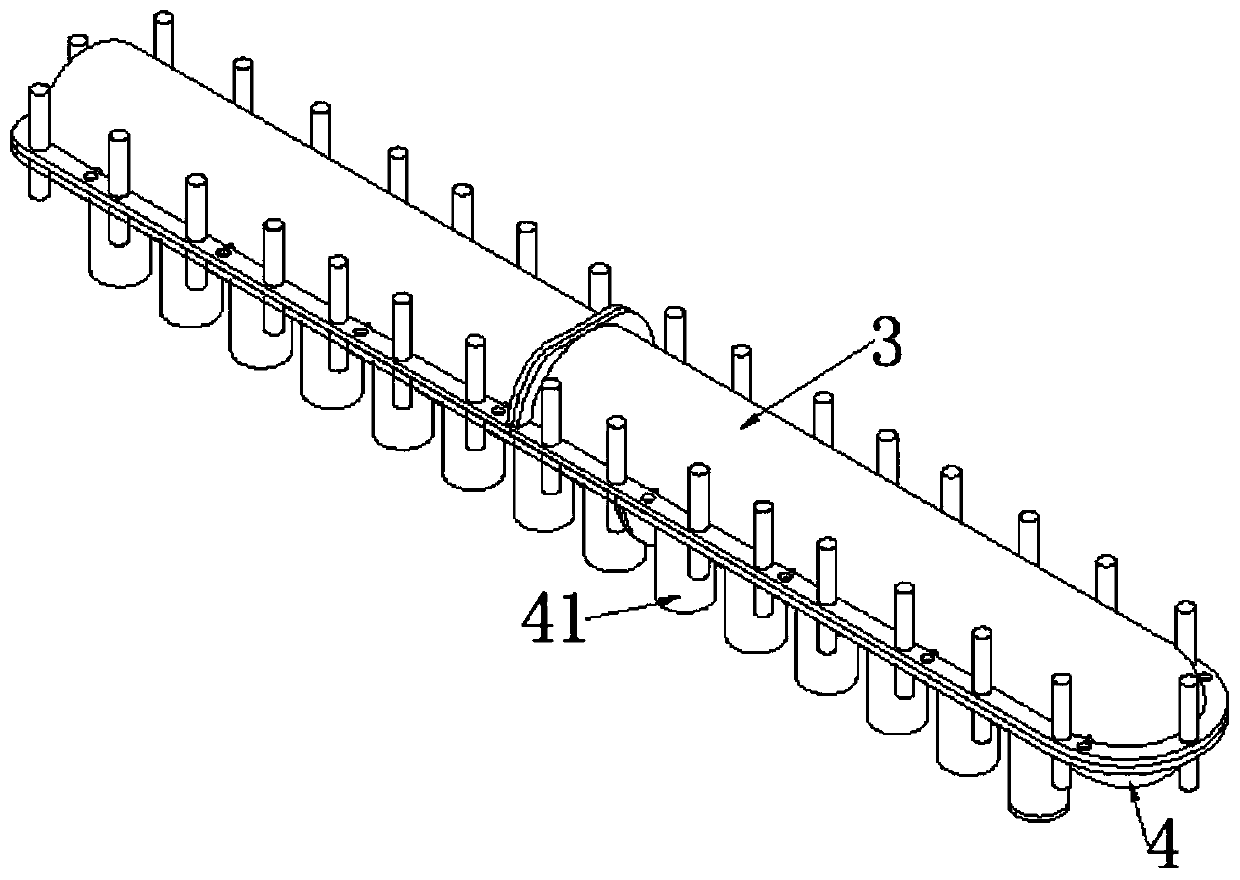 Novel module device pipe fitting and manufacturing die thereof