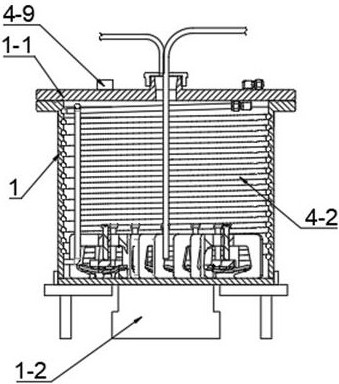 Test device for hydrogen sulfide corrosion of metal